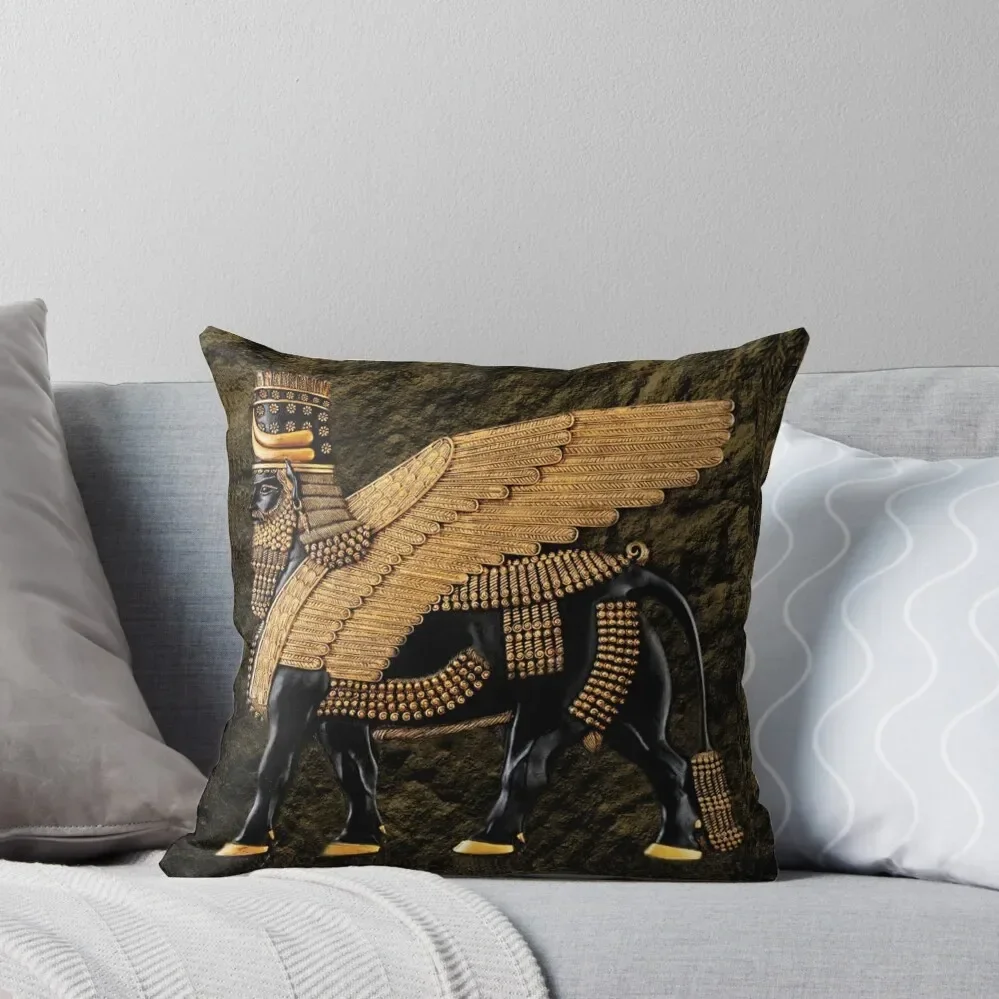 

ALADLAMMU ASSYRIAN WING MAN BULL PILLOW OR TOTE BAG Throw Pillow christmas cushions covers Decorative pillow case