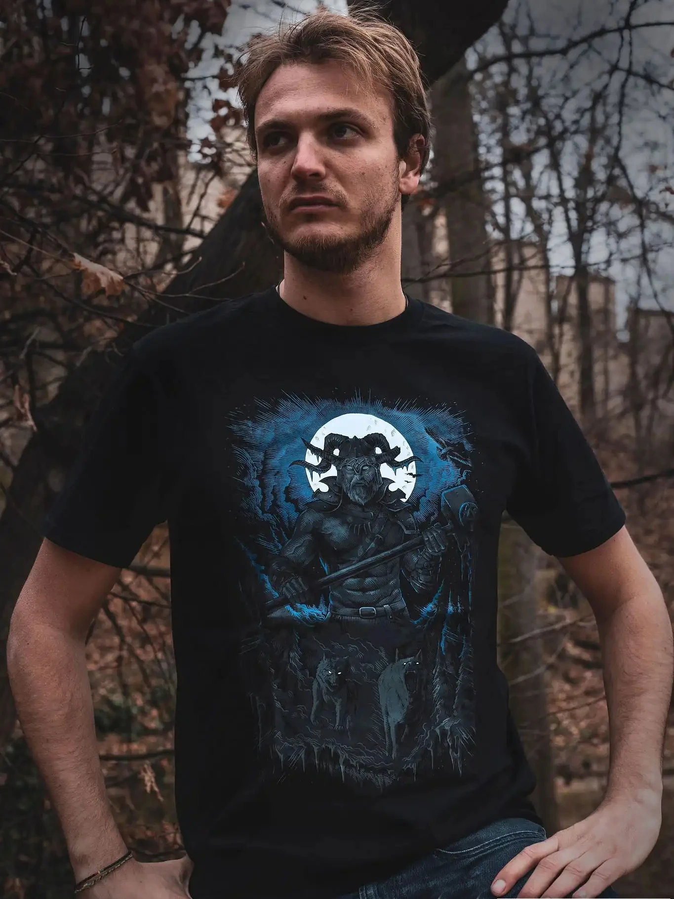 Chernobog - The Slavic God of Evil T-shirt. High Quality Cotton, Loose, Big Sizes, Breathable Top, Casual T Shirt S-3XL