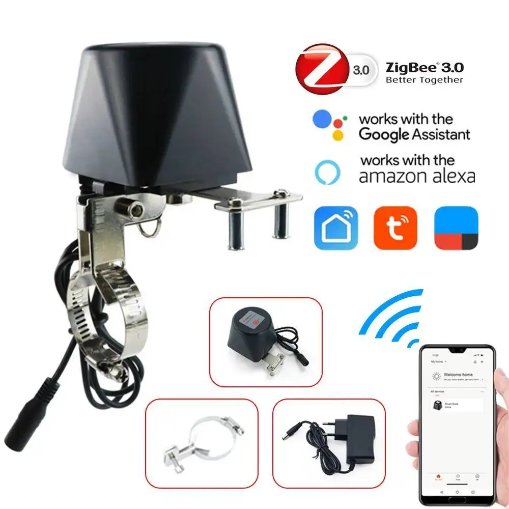 igbee Smart Gas Vae WIFI Garten Wasser Abschaltung Timer Bewässerung Controller Mit Alexa Google Assistent Smartlife