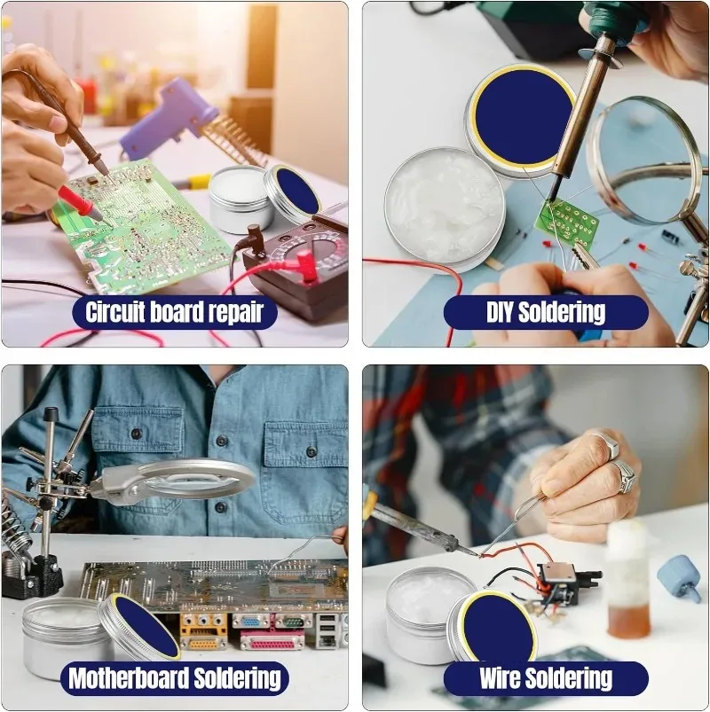 Imagem -06 - Solda Colar Rosin Flux sem Chumbo Soldagem Flux Ferro de Reparação Solda Flux para Circuito Solda Componentes Soldagem Ferramenta