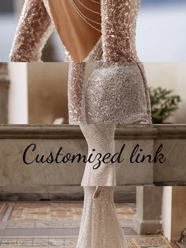 Vestidos y vestidos de novia personalizados basados en sus imágenes proporcionadas.