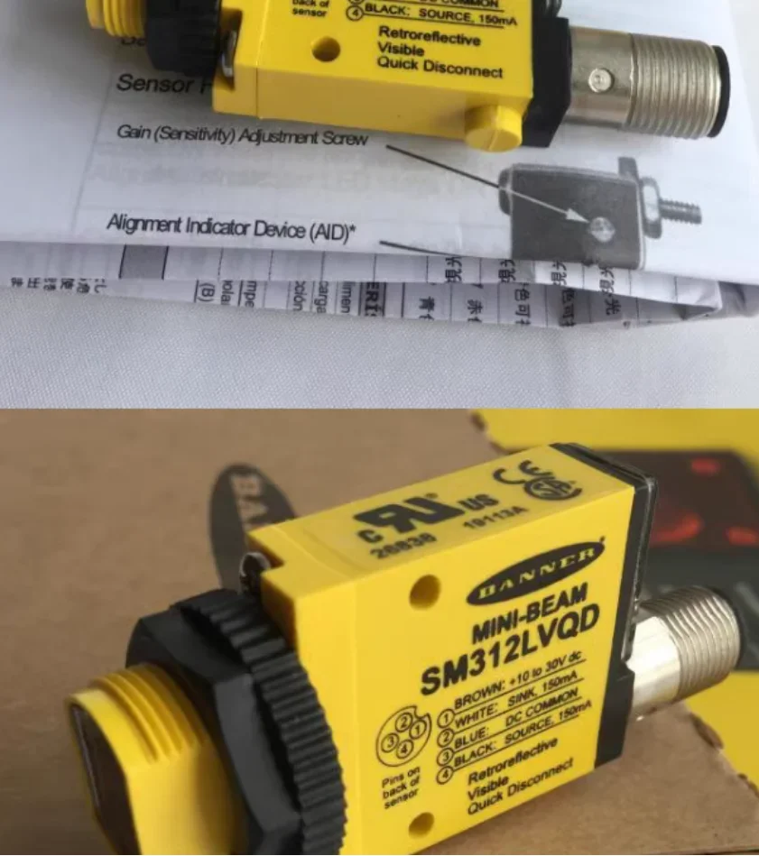

новый оригинальный фотоэлектрический выключатель BANNER SM312LVQD SM312LV
