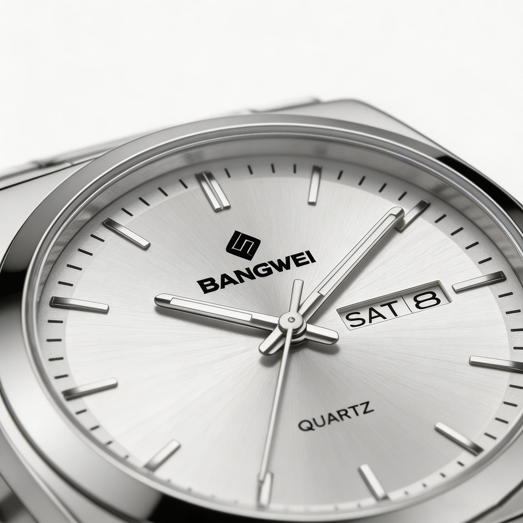 

BANGWEI Simple Mens Watches Fashion Quartz Wristwatches Sports Waterproof Luminous Date Week Watch Men Relojs Hombre+Box