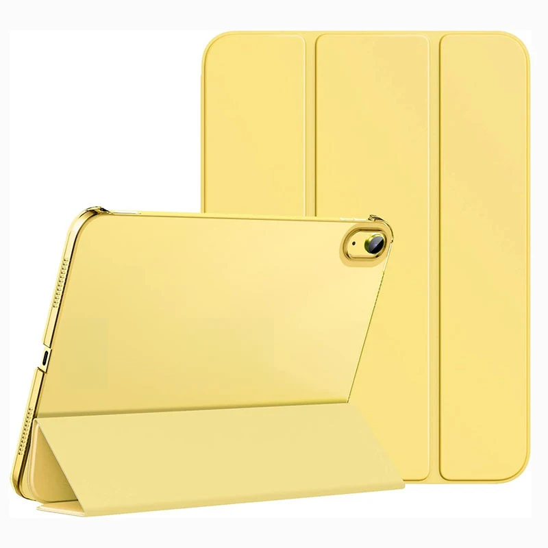 For iPad 11 Tri-Fold PC Semi-Transparent Hard Case Protective Cover Anti-drop Tablet Case Air 11