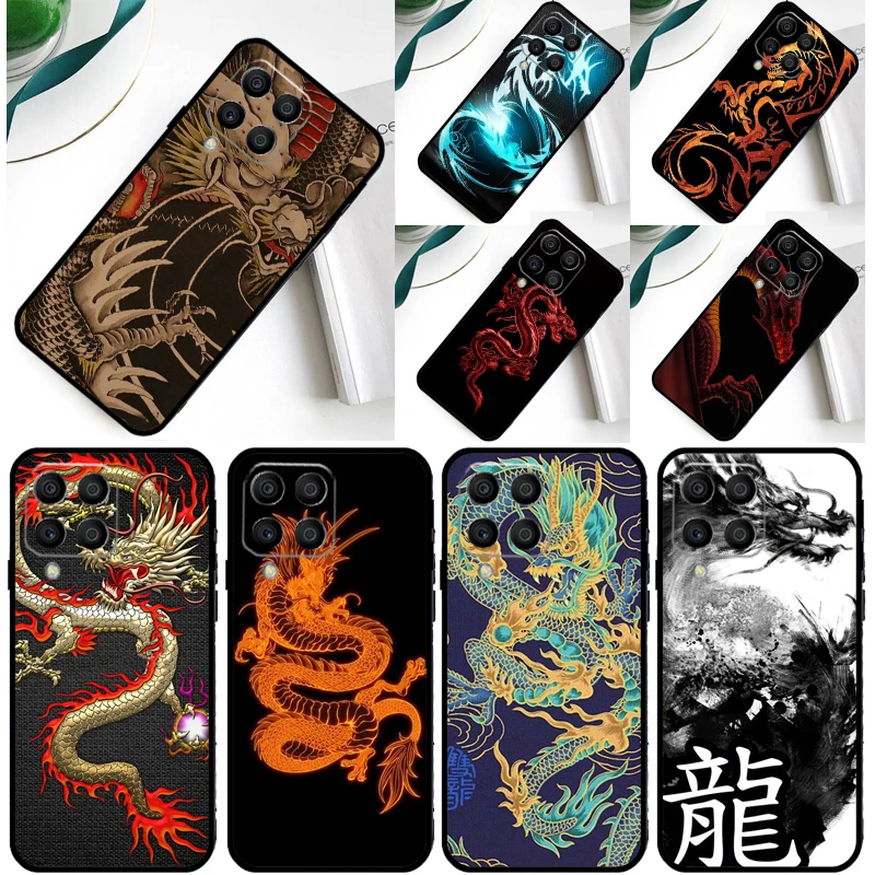Asian Chinese Dragon Cover For Samsung Galaxy M32 M52 M12 M13 M33 M23 M53 M15 M55 M31 M51 M14 M34 M54 M20 Case