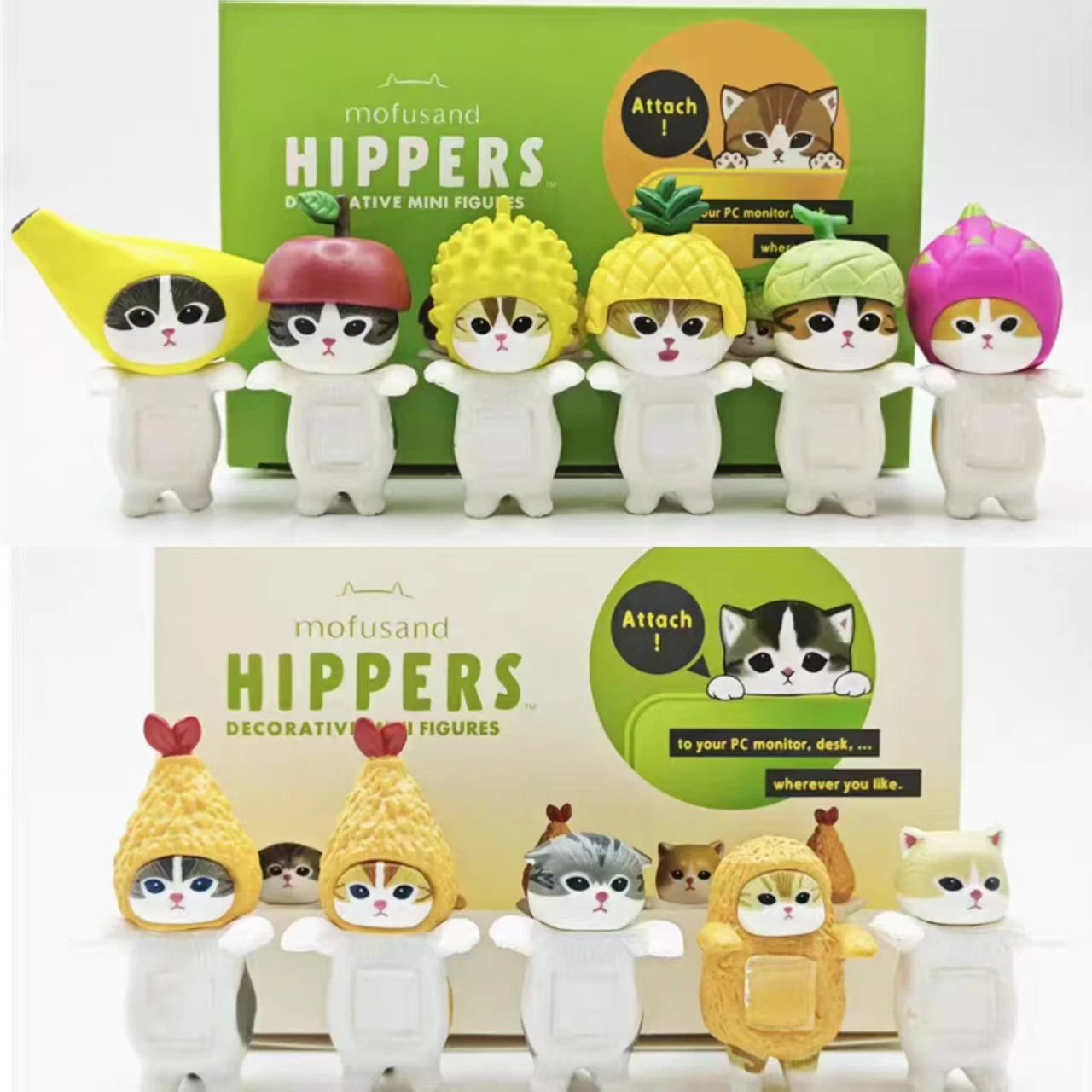 Miniatura Gacha gato frutos del mar – Figura coleccionable infantil - imagen 5