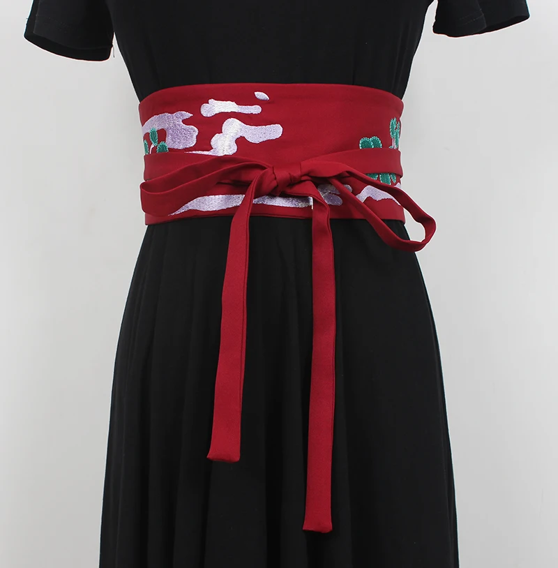 Chinese style embroidery bandage girdle women's skirt fashion elegant dress decorative cloth belt