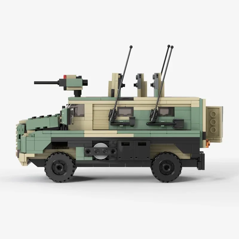 Moc Bouwstenen Militair Model Bushmaster Troop Carrier Technologie Modulaire Blokken Geschenken Kerst Speelgoed DIY Sets Montage