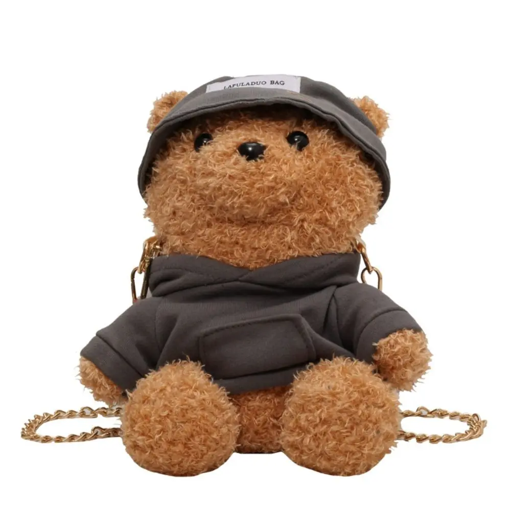

Mini Plush Bear Shoulder Bag Bear Kawaii Bear Plush Crossbody Bag Plush Novelty Bear Fluffy Handbag Women