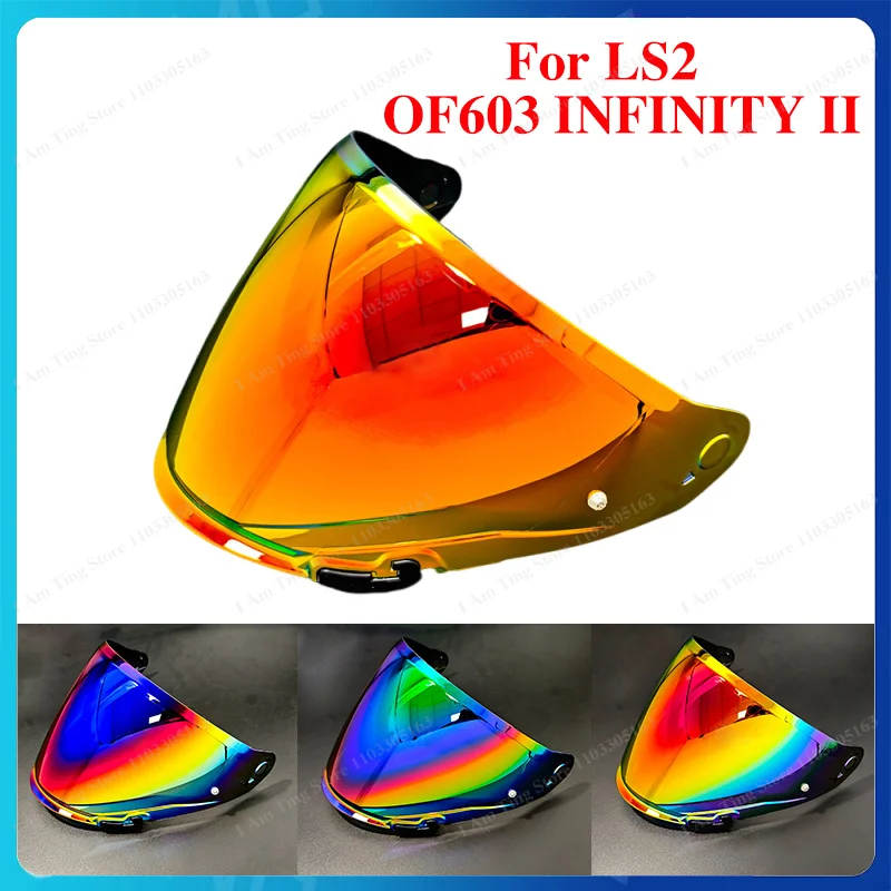 Motorcycle Helmet Visor Lens For LS2 OF603 Replace Anti-UV Anti-Scratch Dustproof Windshield Helmets Accessories