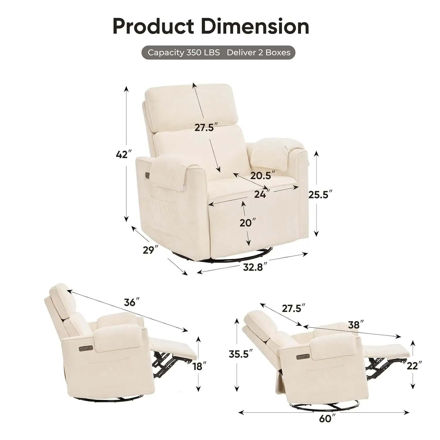 Power Rocker Recliner, 24