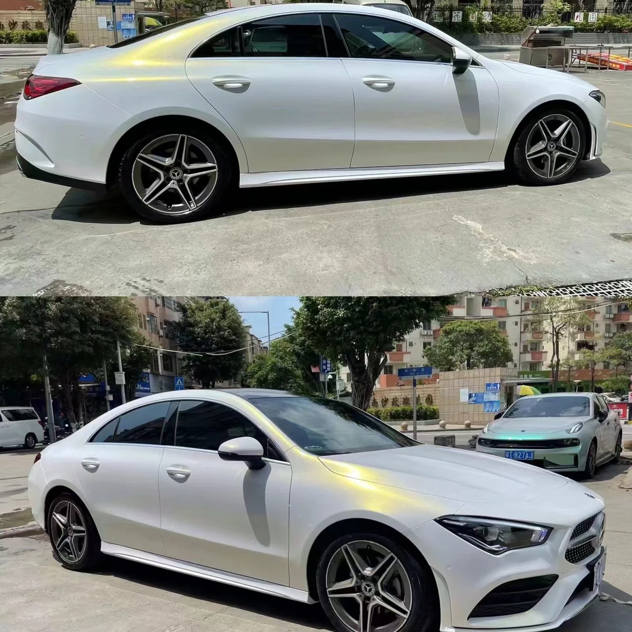 

Colorful TPU Car Body Wrap Gold to White Dry Install Automotive Protective Film Durable Paint Protection Car Accessory