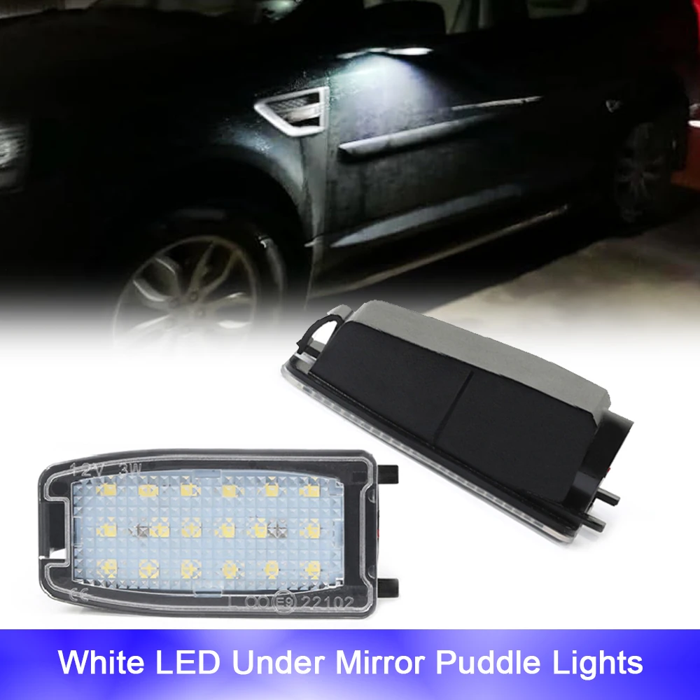 

2Pcs No Error LED Under Side Mirror Puddle Light For Land Rover Freelander Discovery Range Rover Sport L320 L322 L319 L359 LR2