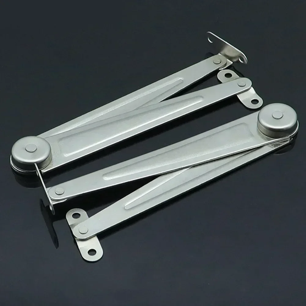2Sets Lid Support Hinges Cabinet Door Folding Hinge Kitchen Cupboard Positioning Rod Lift Up Flap Support  Furniture Hardware