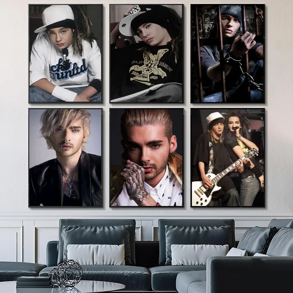 1pc B-Band Bill Kaulitz Tokio Hotel Poster Paper Print Home Bedroom Entrance Bar Cafe Art Painting Decoration