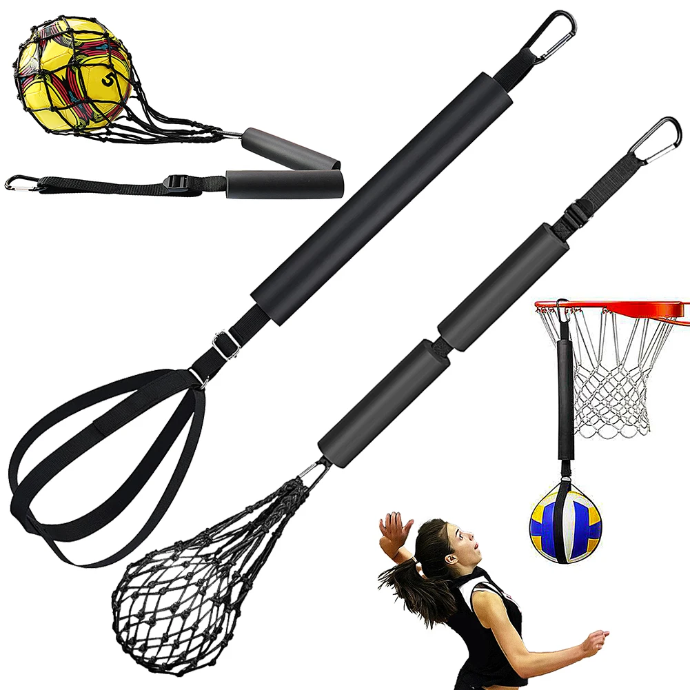 Volleyball Spiking Training Aid Adjustable Belt Solo Serve Training Equipment Bouncing Train Rope Beach Volleyball Accessories