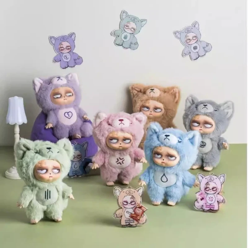 

Grumpipi In Stock Original Sleepless Grumpipi Series Blind Box Vinyl Face Plush Doll Macaron Color Bag Decor Collection Toy Gift