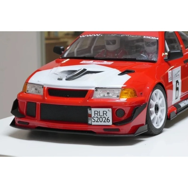 RLAARLO 1/7 Mitsubishi EVO Rally Slevo-07 Front Rear Canards, 3D Printed TPU Flexible Aero Fins Body Shell Decoration Parts