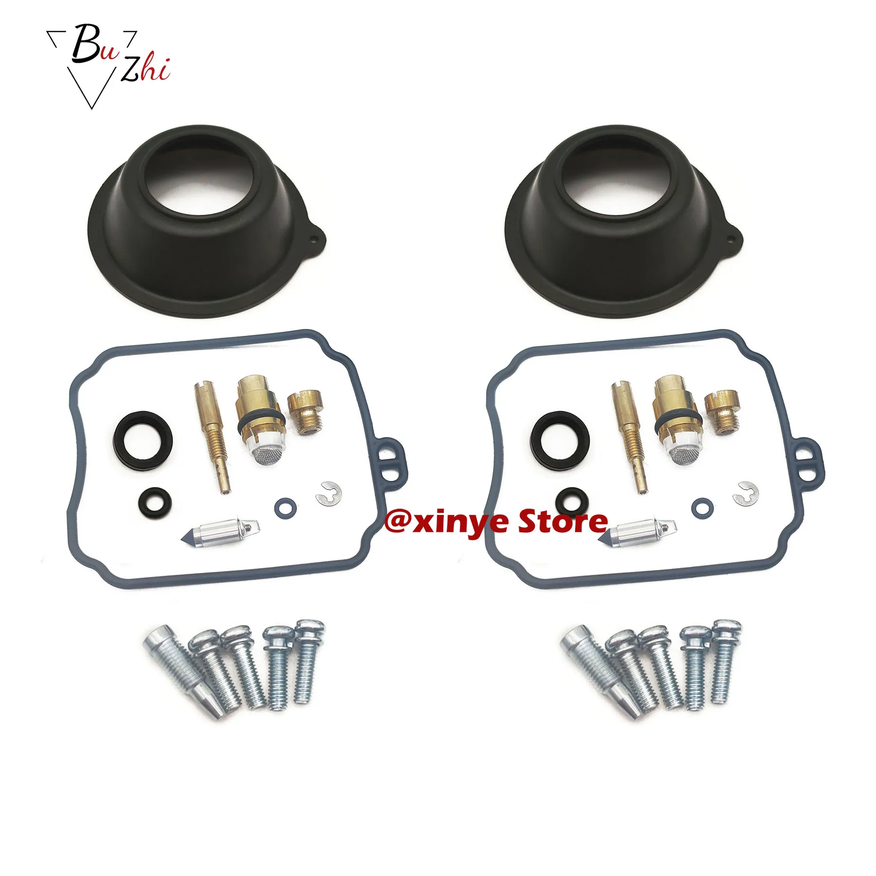 

Carburetor repair kit floating needle seat Gasket with plunger vacuum diaphragm for Yamaha XVS400 XVS400C Drag Star XVS 400 C