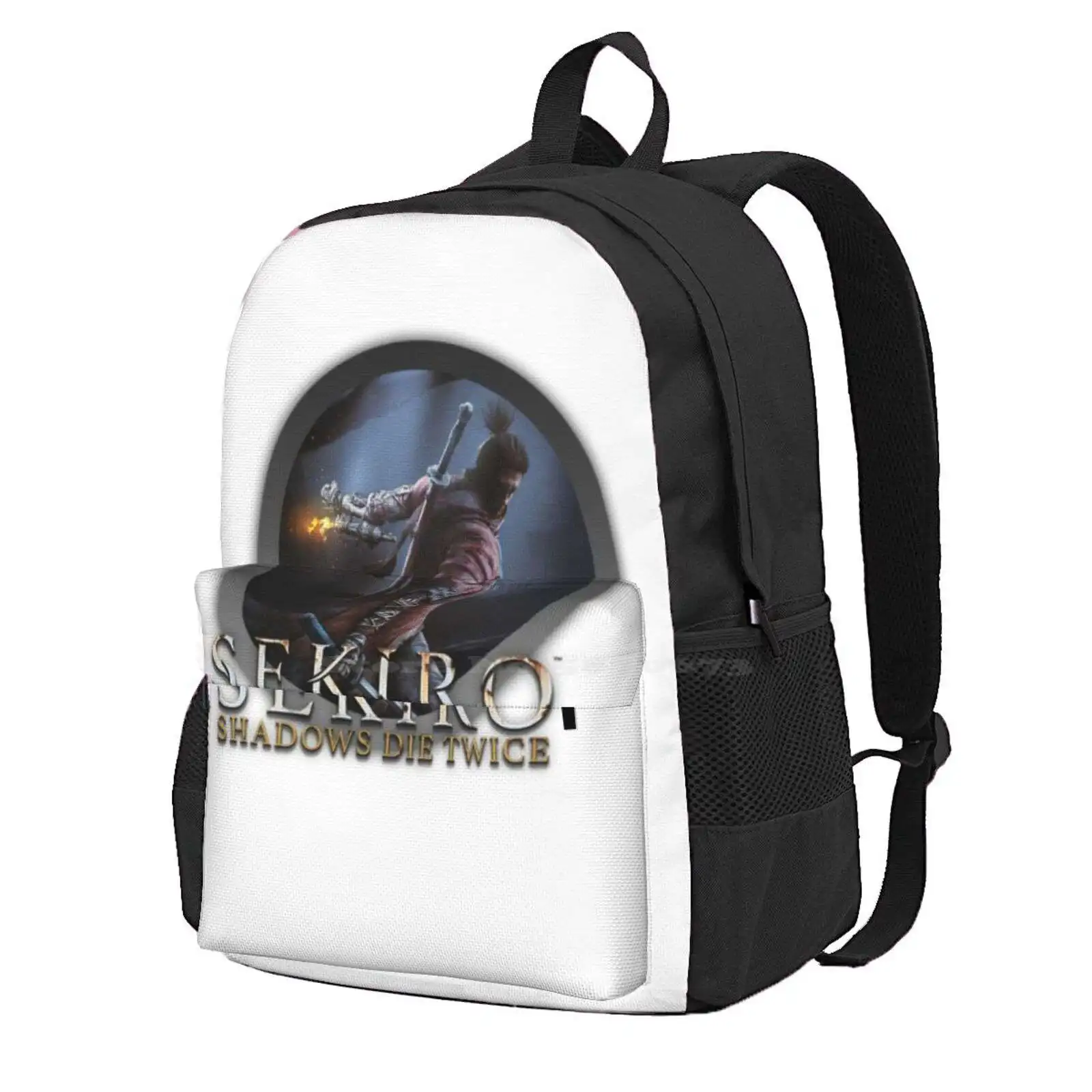 Sekiro The Wolf Hot Sale Schoolbag Backpack Fashion Bags Dark Souls Bloodborne Samurai Shinobi Gaming Sekiro Death Sekiro