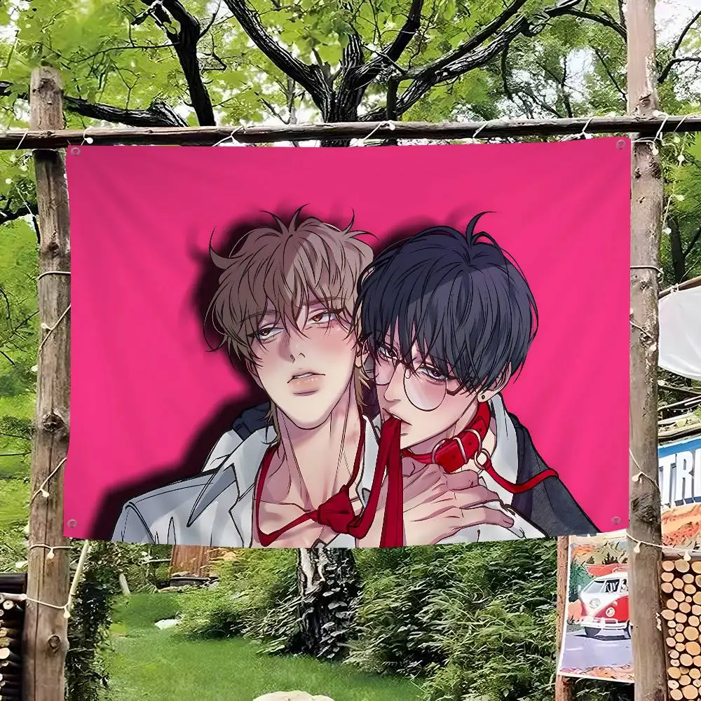 Negative Romance Bl Retro Flags Multiple Choice Living Studio Booth Interior Decoration Banner