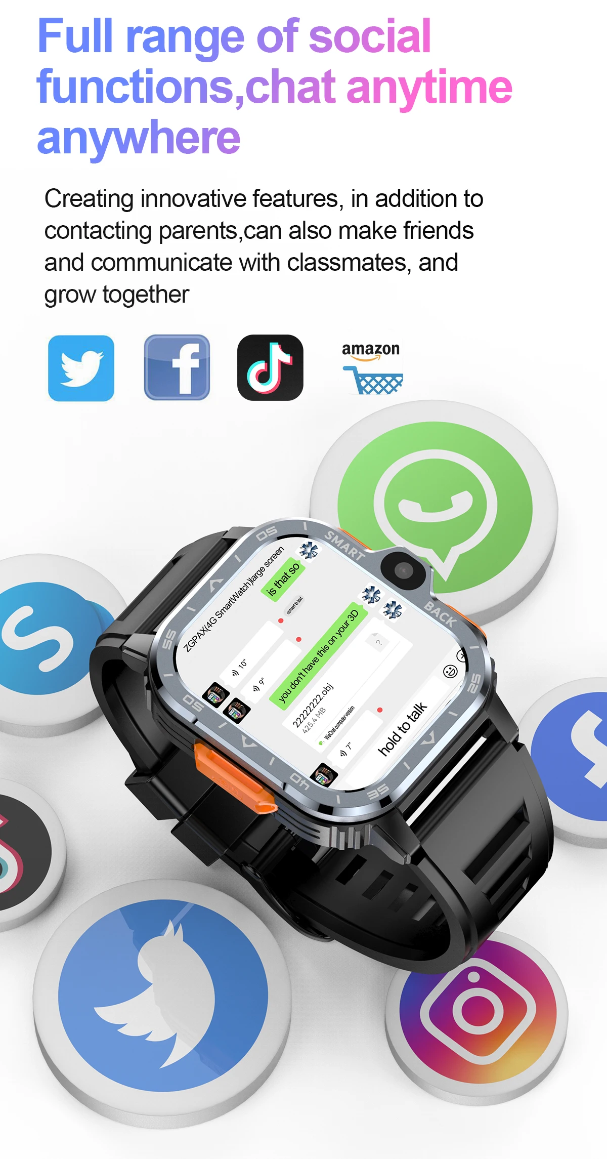 Fuche Rugged 4G Smart Watch 2.03\