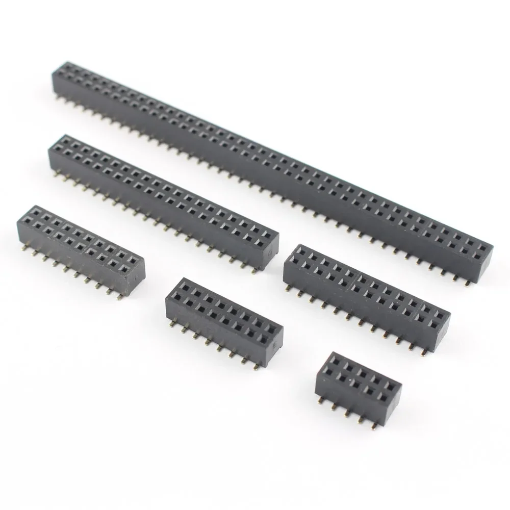 10pcs 2mm 2.0mm 2x5 2x6 2x8 2x10 2x12 2x20 2x30 2x40 Pin Female Double SMT SMD Header Connector 10P 16P 20P 24P 40P 60P 80P