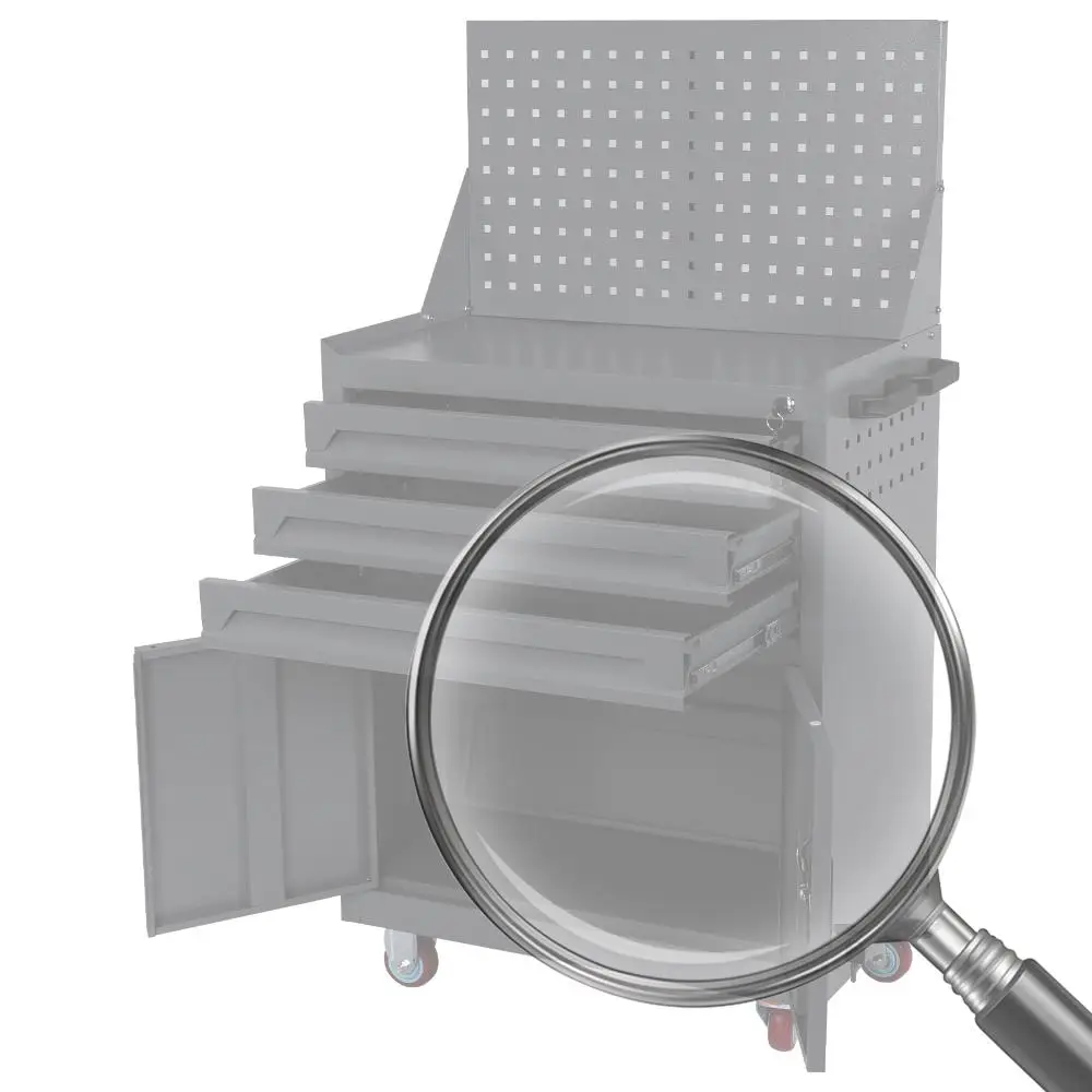 Rollbare Werkzeugtruhe mit Schubladen, mobiler Werkzeugwagen, rollender Werkzeugwagen für Werkstatt, Lager, Garage