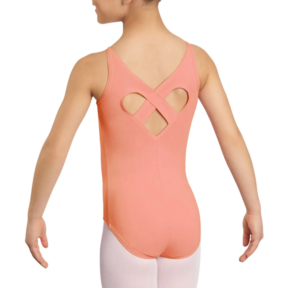 MiDee Soft Comfortable Cotton Dance Uniform Class Wear Ballet Leotards Camisole Sweetheart Back Unitard School Studio Girls