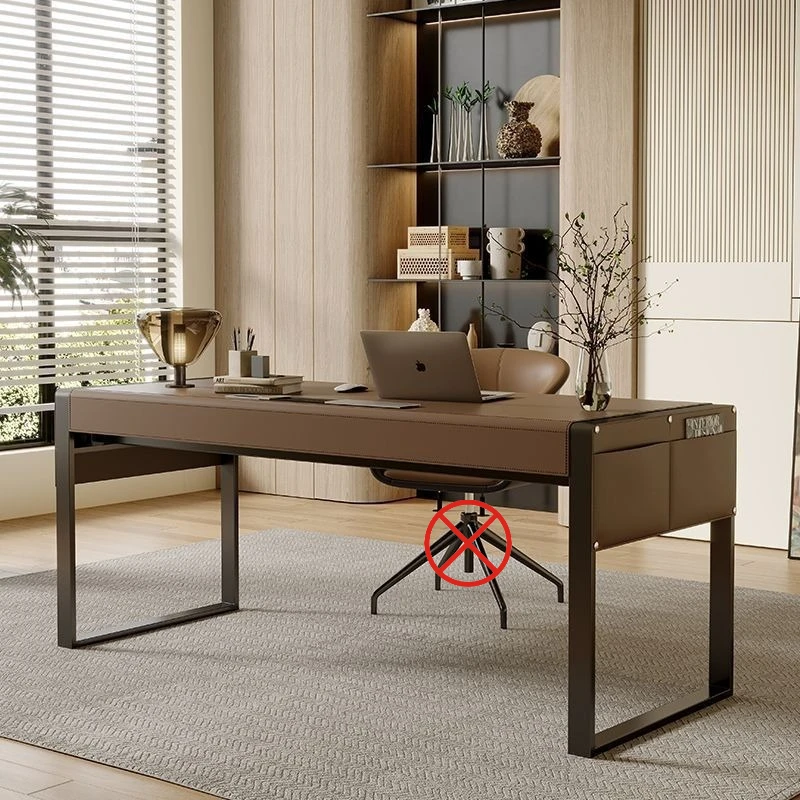 

High-end Designer Office Desks Italian Minimalist Computer Retro Office Desks Study Writing Furniture Mesa De Trabalho YS40CC