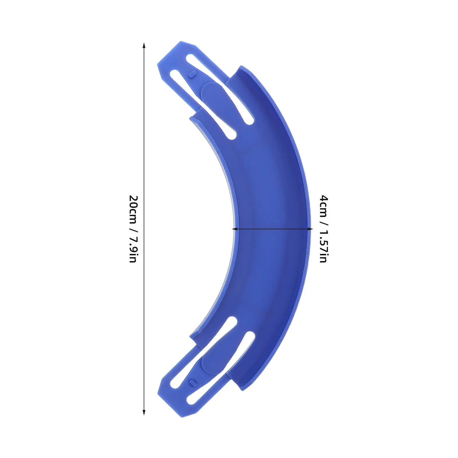 4Pcs Racetrack Connectors Blue 90 Degree Curve Snap Connection Rails Compatible Track Flexible Curved Extensions