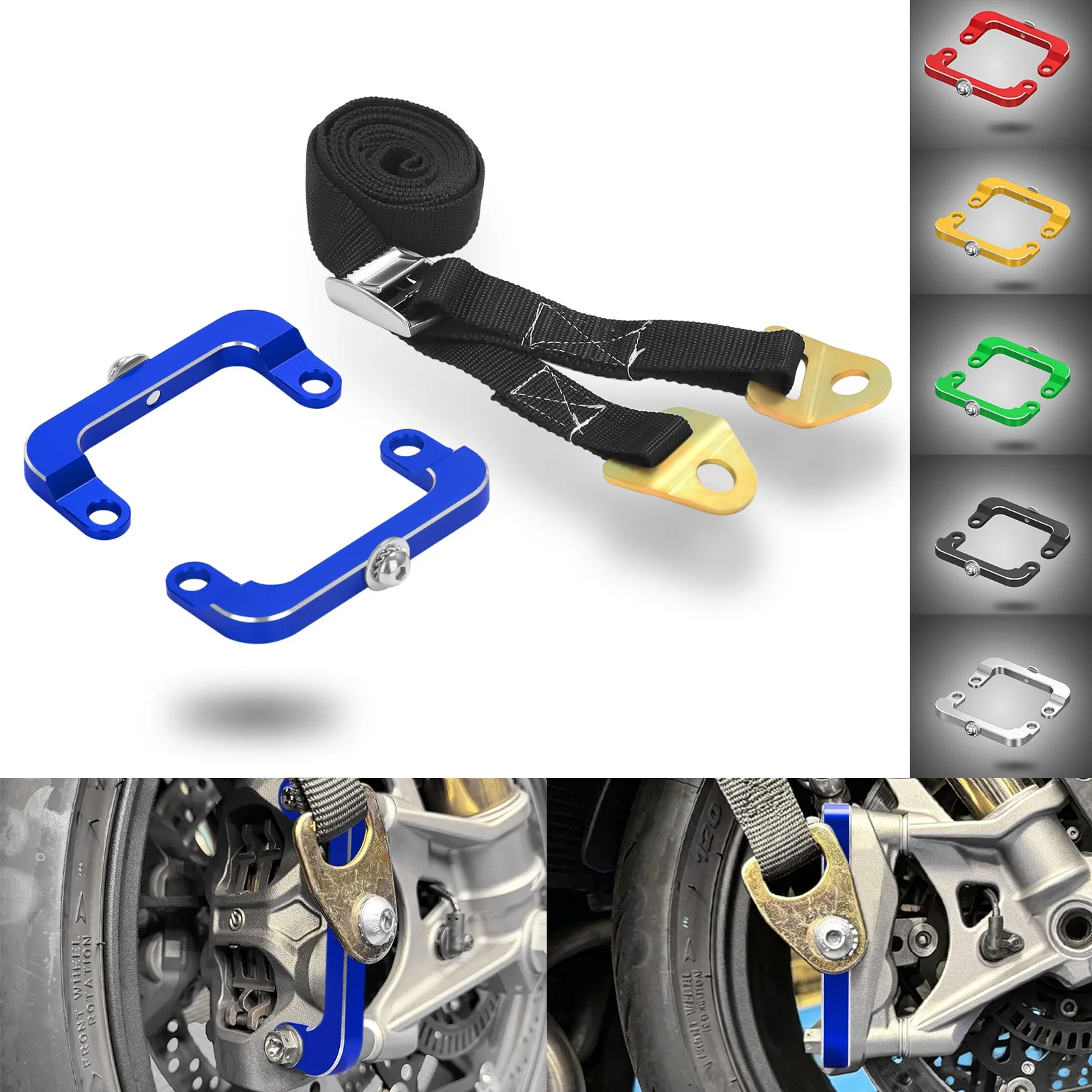 For S1000R S1000RR M1000R M1000RR S1000XR Lowering Strap & Brackets /Roll Racing 100mm