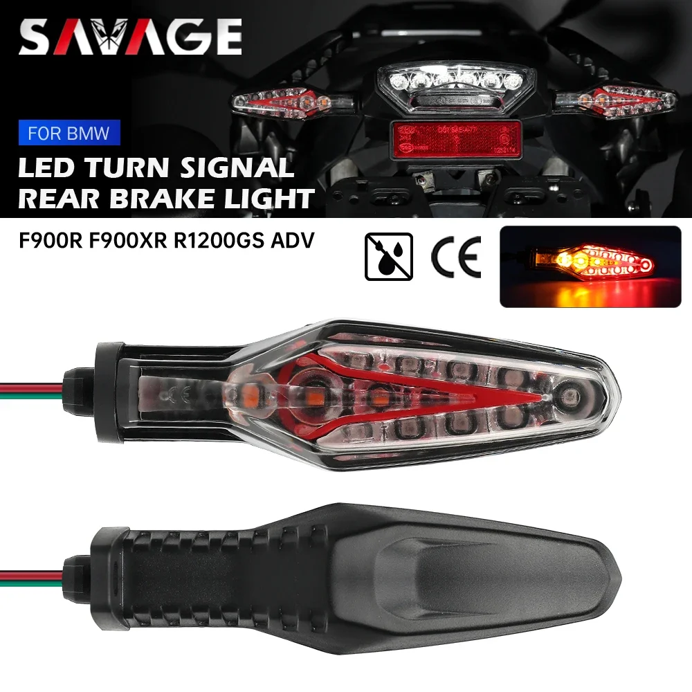 

For BMW F900R F900XR R1200GS ADV R 1200 GS Adventure Motorcycle LED Turn Signal Flasher Rear Brake Tail Light Flashing LED Lamp