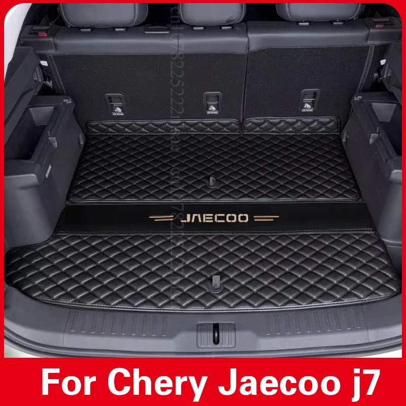 For Chery Jaecoo j7 2025 AccessoriesCustom Car Trunk Mat TanSuo 06 2024 Cargo Liner Leather Waterproof Anti-Dirty Auto Interior