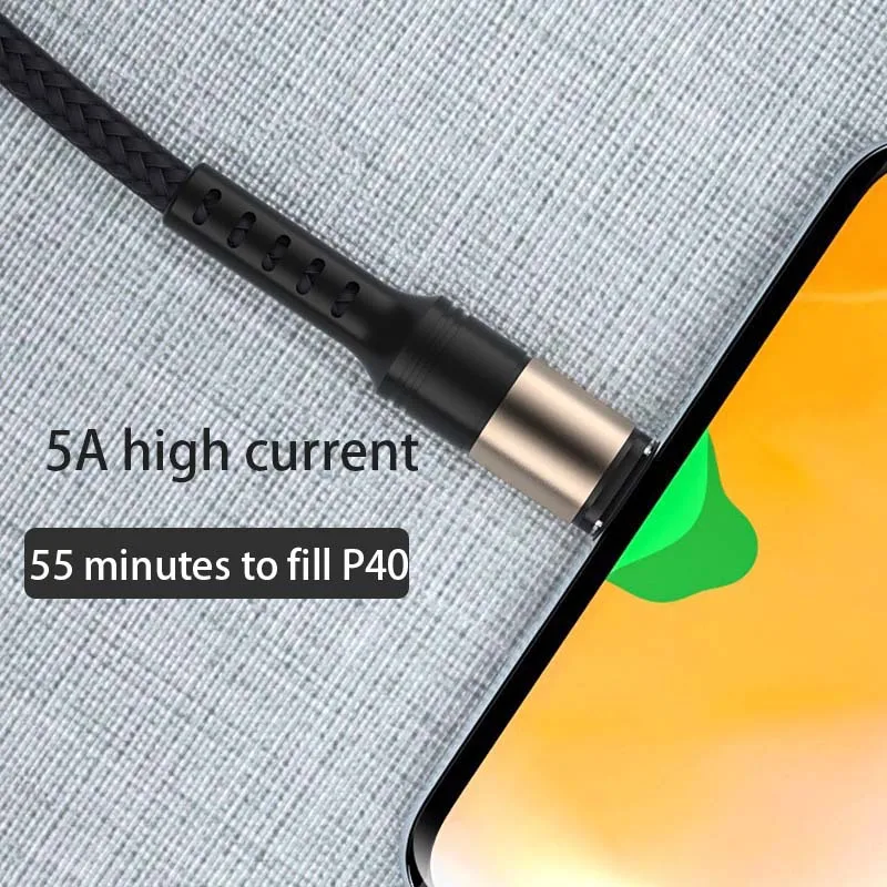 5A Ultra Fast Charging Mobile Power Data Cable Suitable For Xiao-Mi Flash Charging 60W Mobile Charging Cable 1 Meter
