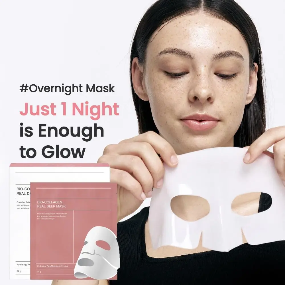 

Soothing Bio-Collagen Real Deep Mask Nourishing Pore Minimizing Cera-nol Mask Elasticity Improvement Moisturizing