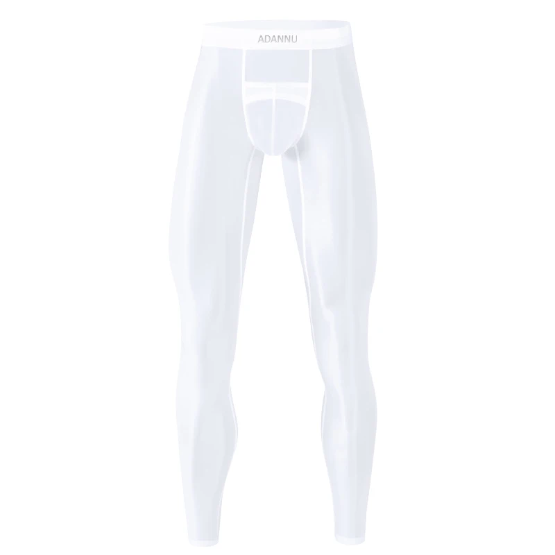 Man Underwear Hot Long Leggings Underpants Men Quickly Do Men's Boxer Briefs Fashion Tight Sports Fitness Pants Ice Silk Panties
