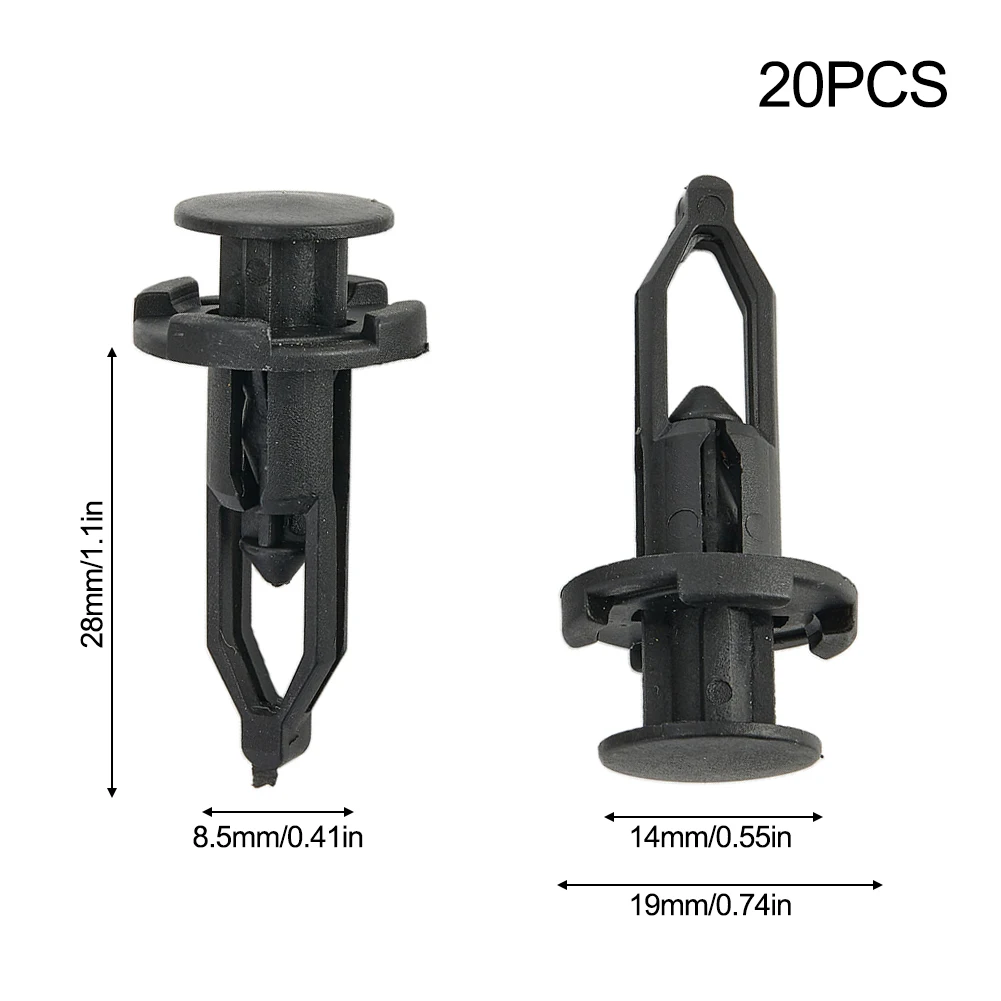 

20pcs Black Plastic Fender Bumper Retainer Clips 9mm For Toyota For Lexus For Scion 5216102020 Accessories For Vehicles