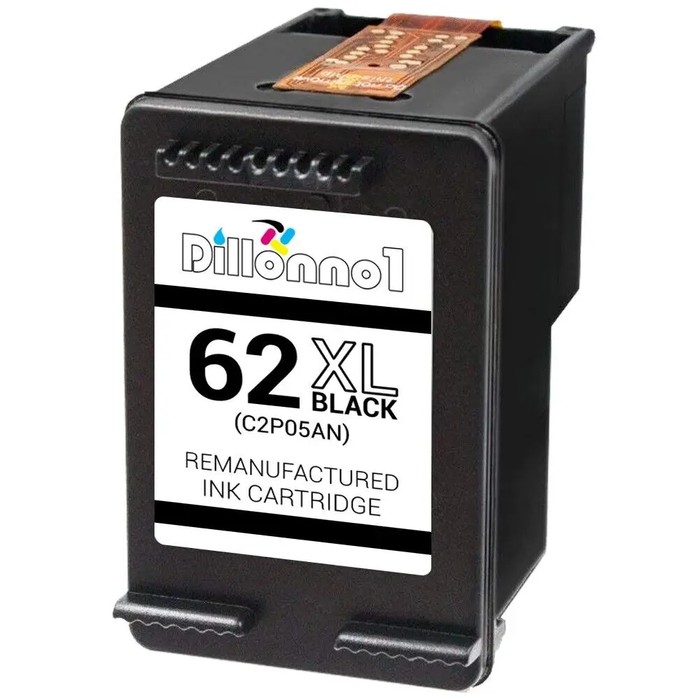 

Remanufactured HP 62XL Black Ink Cartridges for Envy 5500 5600 7600 8000 Series