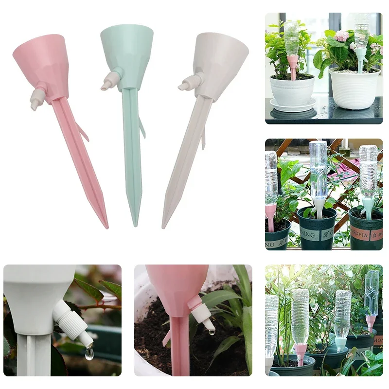 3Pcs Adjustable Drip Irrigation System Automatic Self Watering Spikes for Plants Indoor Outdoor Potted Plants Garden Tool