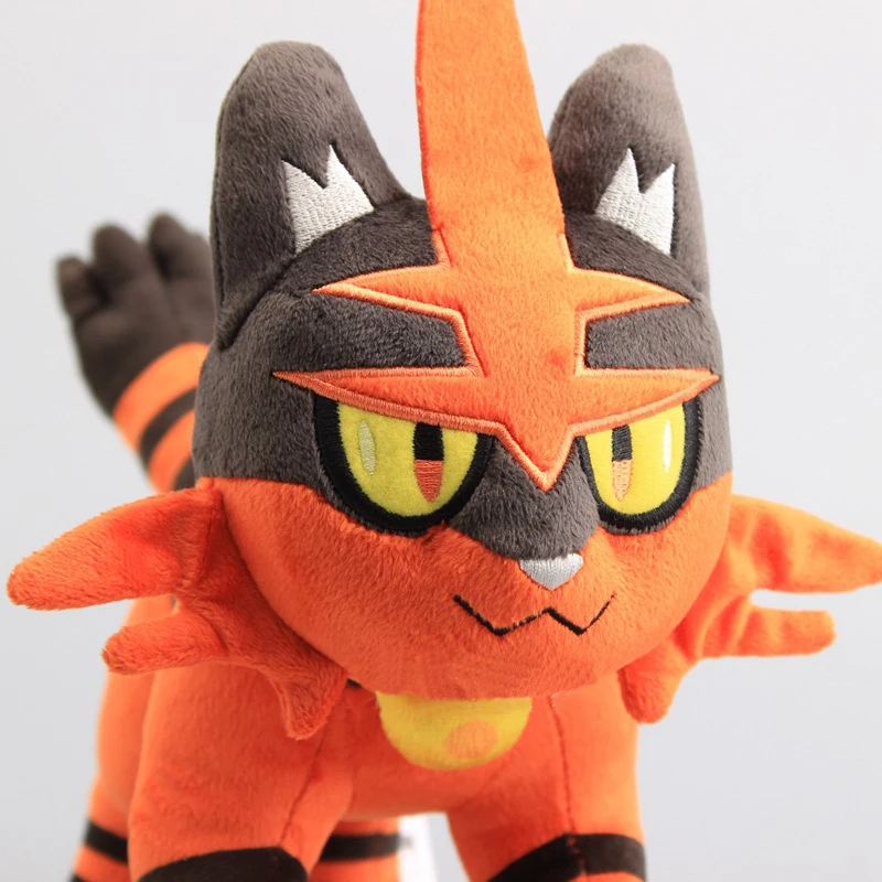 30cm Pokemon  Litten Kawaii Plush Toys Anime Doll Cute Ornament Giant Pokémon Stuffed Plushie Pillow Gift for Children Christmas