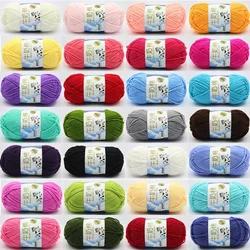 50g/set Milk Cotton Yarn Fine Quality Hand-Knitting Thread Soft Warm DIY Cotton Threads Baby Wool for Hand Knitting Crochet Yarn