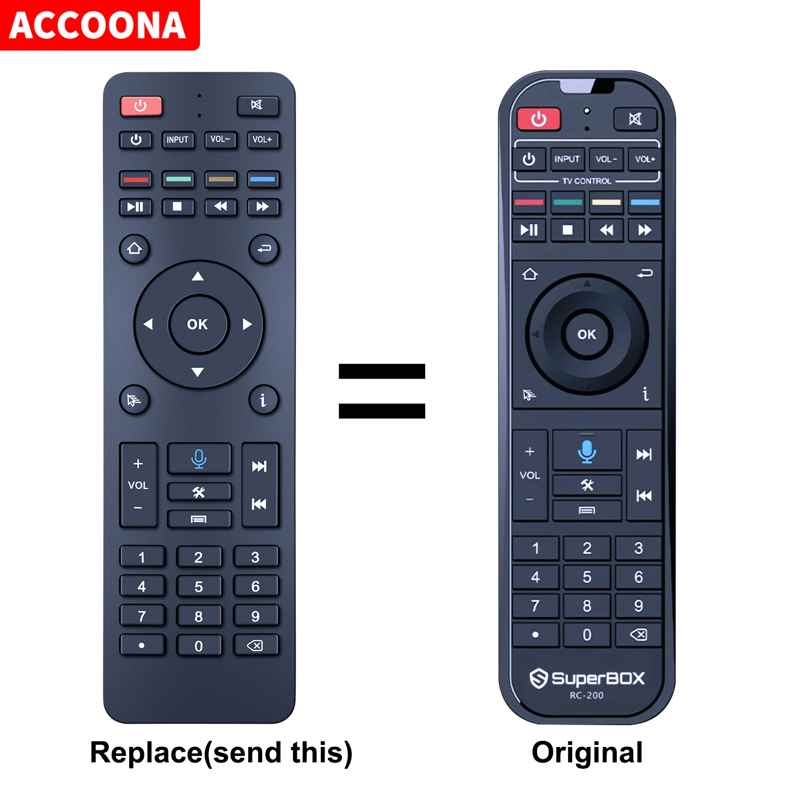 

Новый сменный пульт дистанционного управления RC-200 для Super S5 MAX, S3 S4PRO Smart Box TV