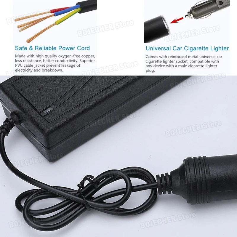 cigarette lighter ac converter Power Inverter DC 12V to 110V Car Charger : Automotive Widely Compatible AC/DC Power Socket adapter transform 110 60W 12V 5A Car Power