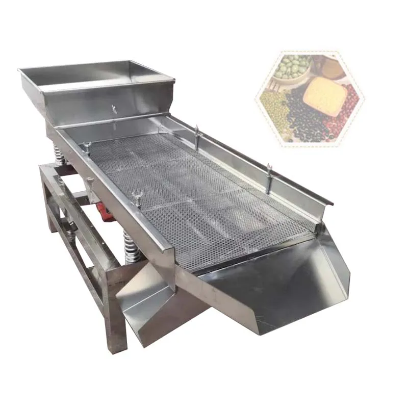 Linear Vibration Screening hine Particle Size Powder Food White Sugar Grain Sorting hine Stainless Steel Separation Equipm