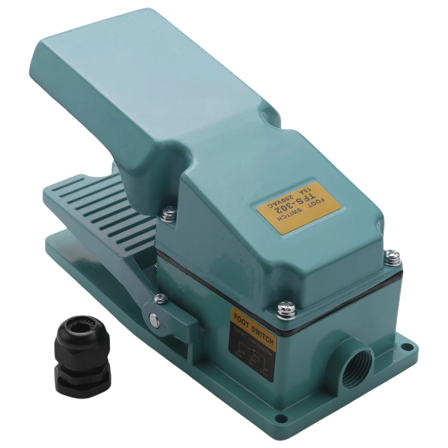 Multifunction TFS-302 Foot Switch Pedal Switch 15A AC 250V 50HZ For Textile Equipment, Welding Device, Printing Device