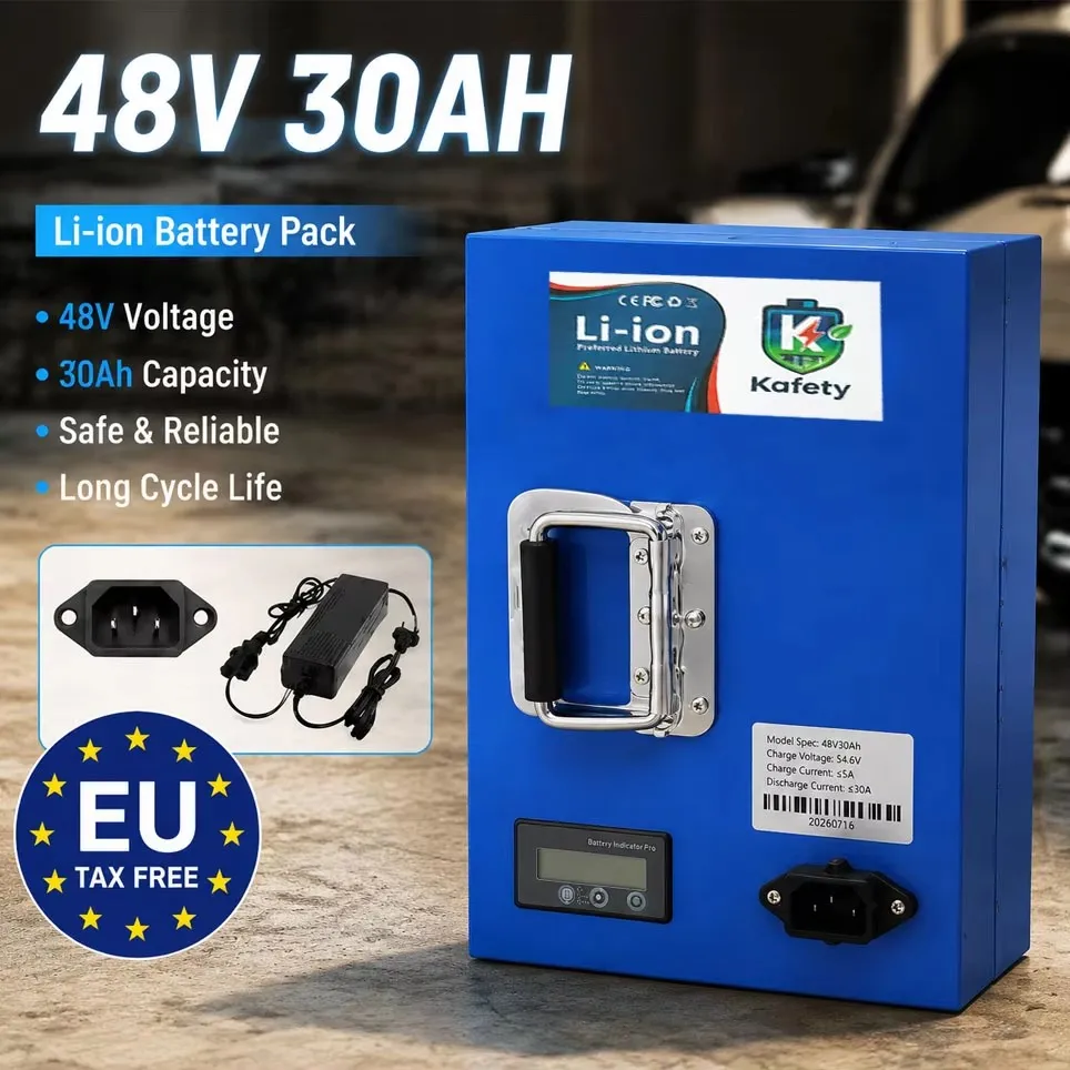 48V 30AH 18650 Lithium-Akku mit großer Kapazität, wiederaufladbarer Hochleistungsakku, geeignet für 250W-2000W Elektromotoren von Mountainbikes und Offroad-Fahrrädern.