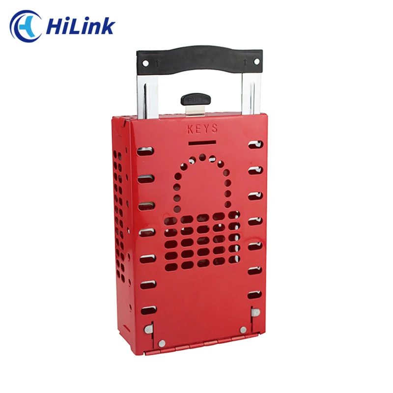 Wall Mounting Type Key Store Hardened Metal Management Portable Group Lockout Box For Safety Industrial