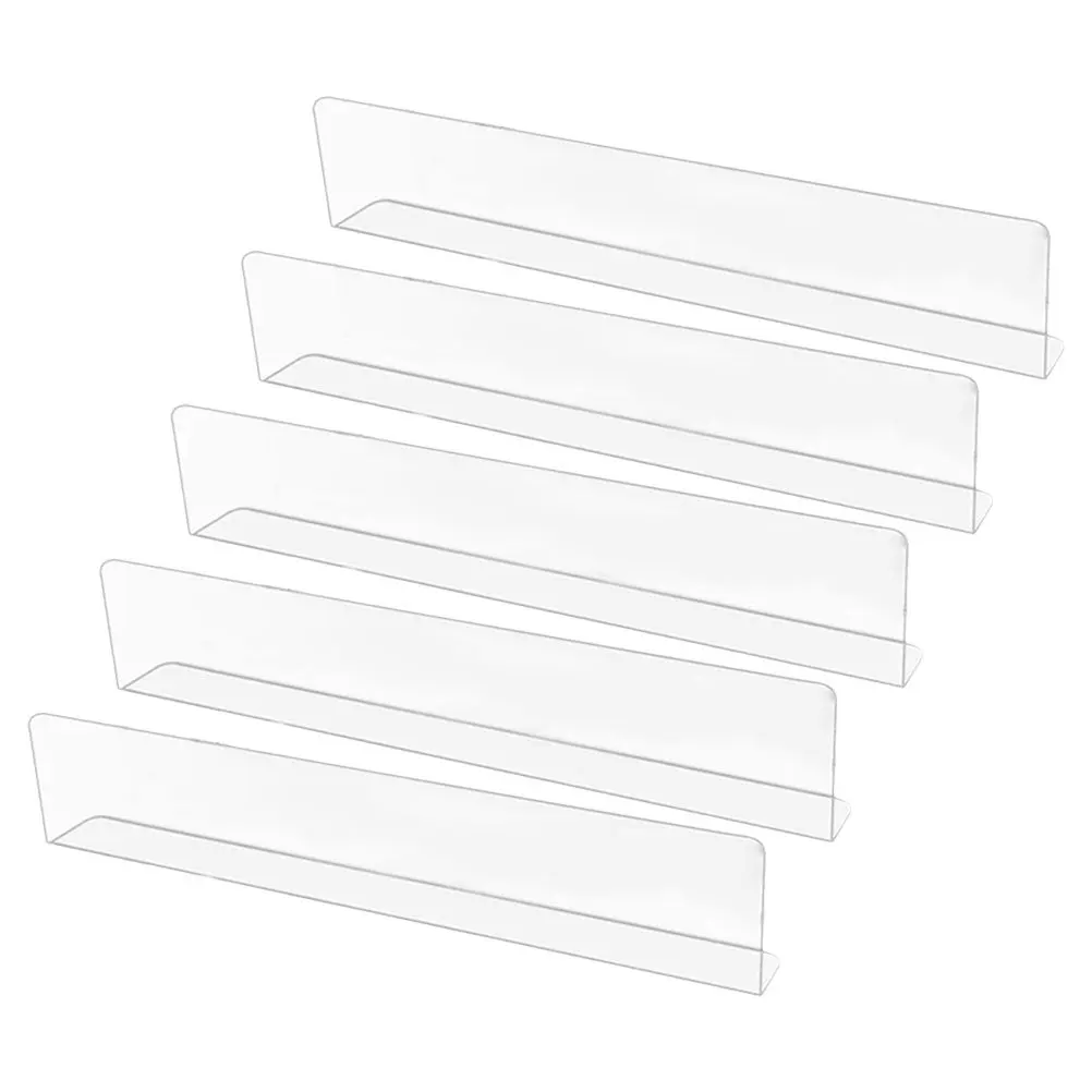 5pcs Pvc Bumper Clear Under Furniture Blocker For Bed Sofa Gaps Dust Cat Home Use Smooth Edge Multi-Functional
