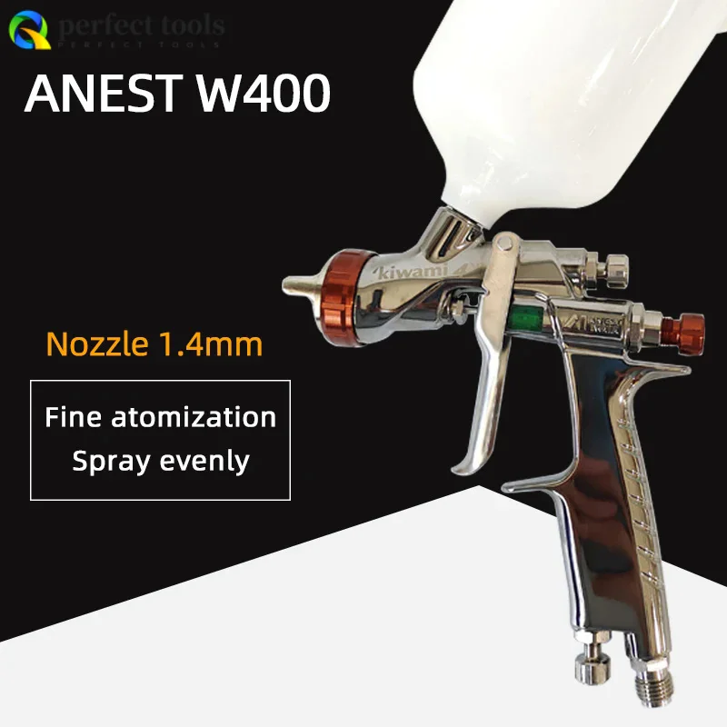 Japan ANEST W400 Spray Gun Car Paint Water-based Oily Spray 1.4mm Nozzle Manual Pneumatic High Atomization